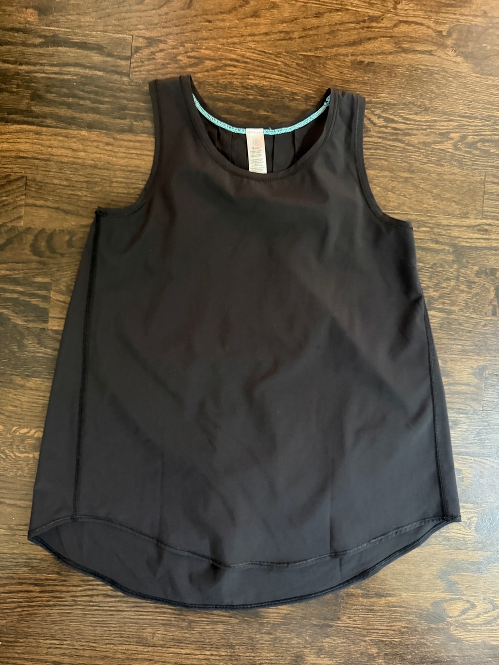 Ivivva Black Athletic Tank with Curved Hem